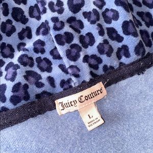 Juicy couture leopard print zip up